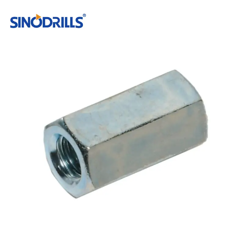 zinc hex threaded rod coupling nut